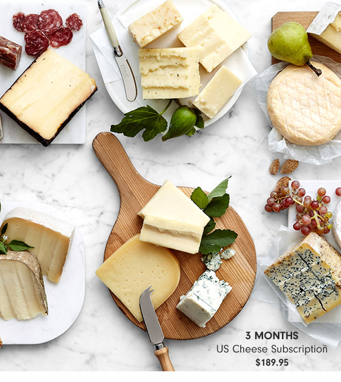 3 MONTHS US Cheese Subscription $189.95